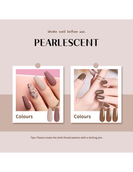 Set de Esmalte de Uñas en Gel JR 9 Colores 15ml Larga Duración