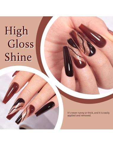 Set de Esmalte de Uñas en Gel JR 9 Colores 15ml Larga Duración