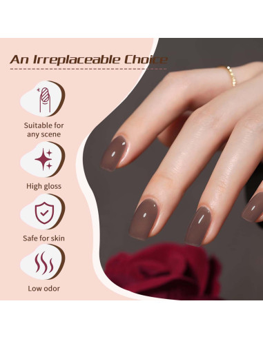 Set de Esmalte de Uñas en Gel JR 9 Colores 15ml Larga Duración