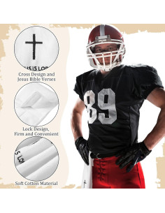 Toallas de Fútbol VitalCozy con Cruz Cristiana - 2 Pcs Algodón 2