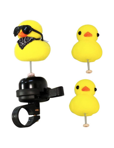 Campana de Bicicleta TAOHUAJIANG con Pato Amarillo y Resorte
