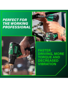 Kit Taladro y Destornillador Impacto Metabo HPT 18V Compacto 2