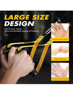 Mangos de Ejercicio Ayombo para Bandas de Resistencia - Alta Resistencia 2