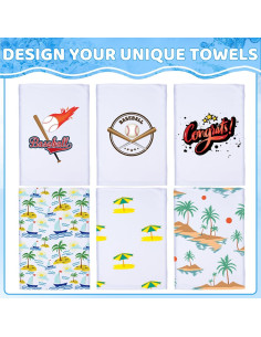 36 Toallas Enfriadoras de Poliester Mzfoo 100x30cm Blancas 2