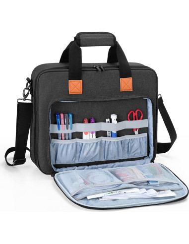 Bolsa de Bordado LUXJA Negra 38.7x7.6x31.8 cm