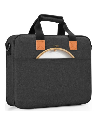 Bolsa de Bordado LUXJA Negra 38.7x7.6x31.8 cm