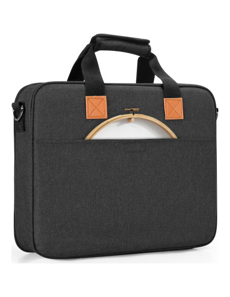 Bolsa de Bordado LUXJA Negra 38.7x7.6x31.8 cm