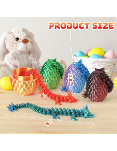 12 Huevos de Dragón 3D con Dragón Interior - Juguete Antiestrés 2