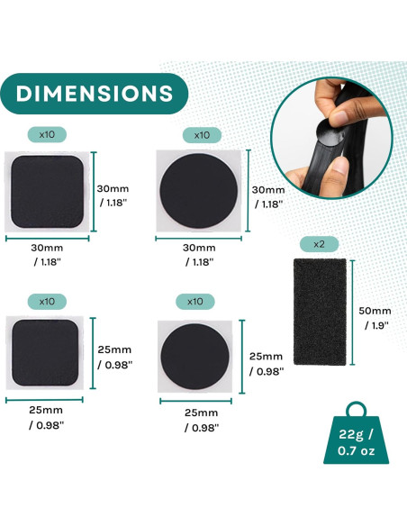 Kit de Reparación de Pinchazos VeloChampion 40 Unidades