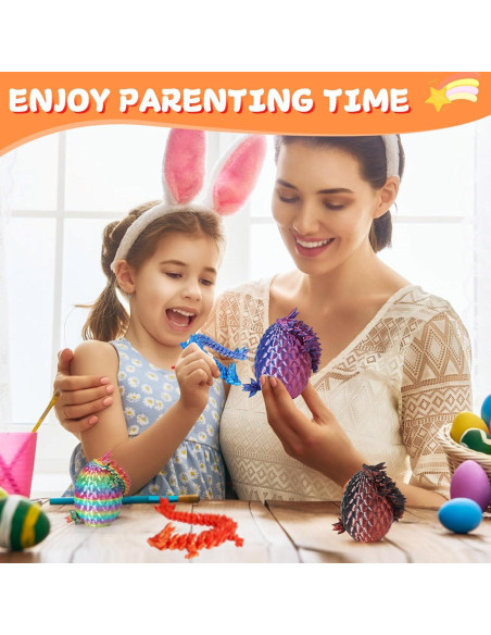 12 Huevos de Dragón 3D con Dragón Interior - Juguete Antiestrés