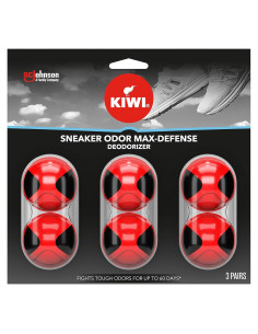 Bolas Desodorantes para Zapatos KIWI - 3 Pares, Roja