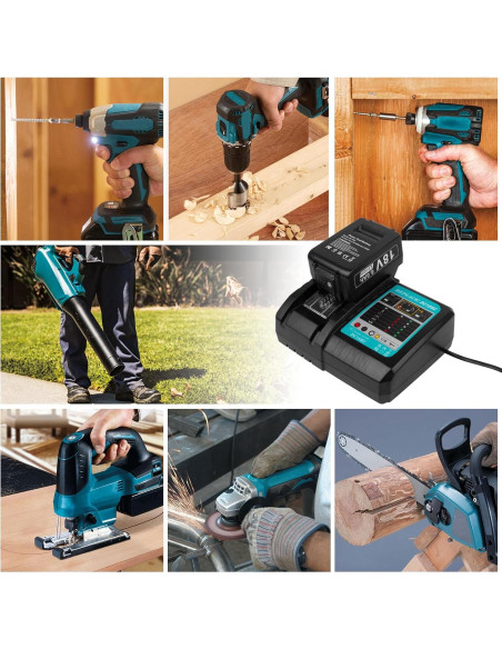 Cargador Rápido Makita DC18RC 14.4V-18V Li-Ion Cargador Rápido Makita DC18RC 14.4V-18V Li-Ion