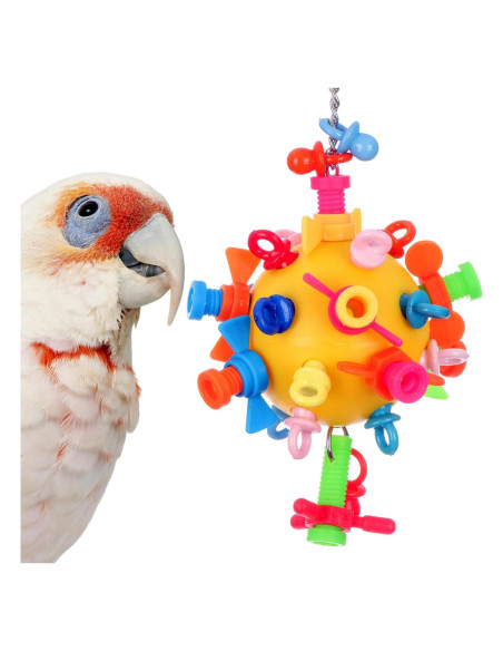 Juguete para Aves Super Bird Creations Screwball SB1215 - Interactivo para Loros Grandes
