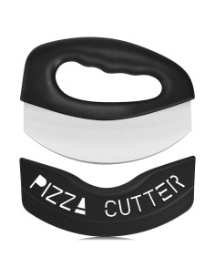 Cortador de Pizza Urbanstrive de Acero Inoxidable Negro