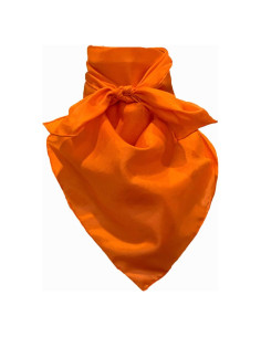 Bufanda de Seda Naranja Cowboy Shop 86 cm Cuadrada