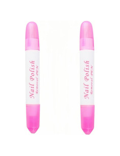 Set 2 Bolígrafos Correctores Esmalte Uñas WLngtv 6g Rosa