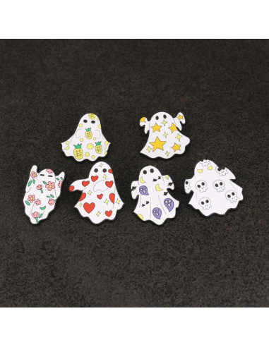 Pines de Esmalte Kawaii Halloween - Animales Divertidos