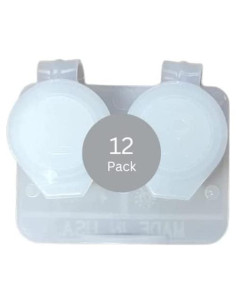 Estuches para Lentes de Contacto Transparentes - 12 Unidades