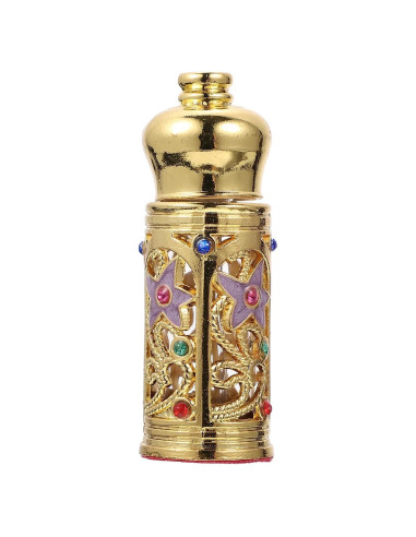 Botella de Perfume Rellenable Beavorty Vintage Dorada 24g