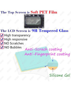 Protector de Pantalla LCD Canon EOS C70 + Cubierta Zapata Fría 2