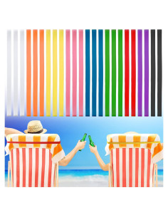 24 Bandas de Toalla de Playa Boao a Prueba de Viento 30 cm