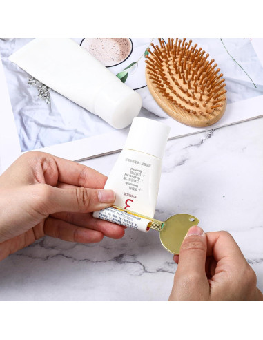 Exprimidor de Tubo de Pasta de Dientes JIYIN 4 Pcs Acero Inoxidable