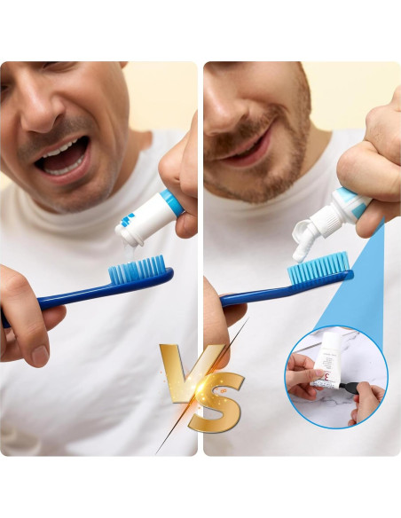 Exprimidor de Tubo de Pasta de Dientes JIYIN 4 Pcs Acero Inoxidable