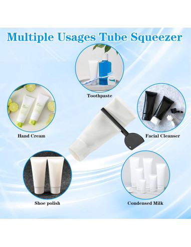 Exprimidor de Tubo de Pasta de Dientes JIYIN 4 Pcs Acero Inoxidable