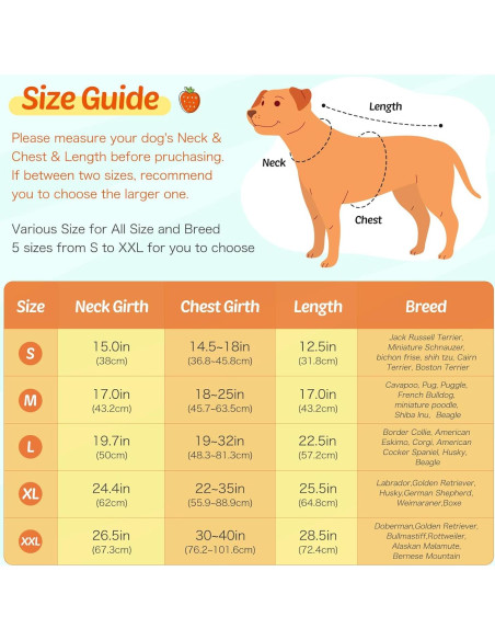 Abrigo de Lluvia Impermeable Weesiber para Perros Grandes - Frutas Amarillo