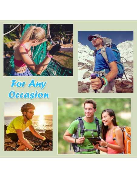 Crowye 60 Pulseras de Paracord Camo Ajustables para Supervivencia