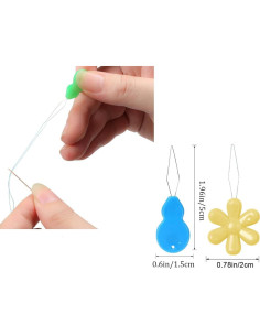 UCLEVER 10 Enhebradores de Aguja de Plástico Multicolor 2