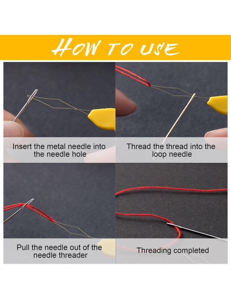UCLEVER 10 Enhebradores de Aguja de Plástico Multicolor