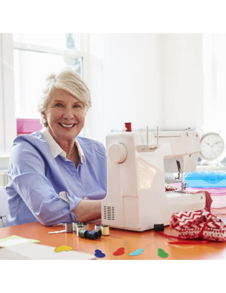 UCLEVER 10 Enhebradores de Aguja de Plástico Multicolor