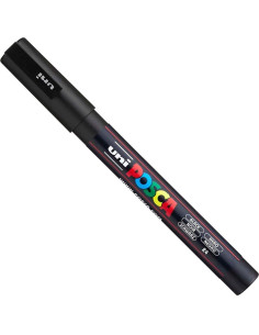 Set de Marcadores Posca PC-3M Negro y Blanco - Punta Fina 0.3mm 2