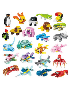 Paquete de 24 Mini Bloques de Construcción JHXXXL para Niños 6-12