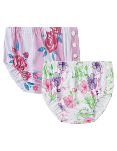Pañales de Natación Reutilizables Durio 12-18 Meses Flores