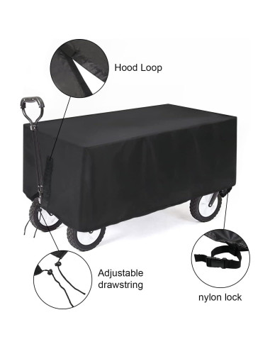 Cubierta de Carro Plegable TheElves Impermeable 96.5x55.9x50.8 cm