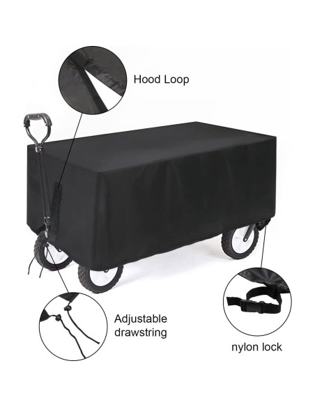 Cubierta de Carro Plegable TheElves Impermeable 96.5x55.9x50.8 cm