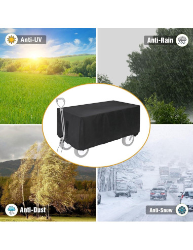 Cubierta de Carro Plegable TheElves Impermeable 96.5x55.9x50.8 cm