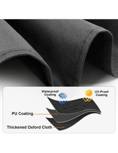 Cubierta de Carro Plegable TheElves Impermeable 96.5x55.9x50.8 cm