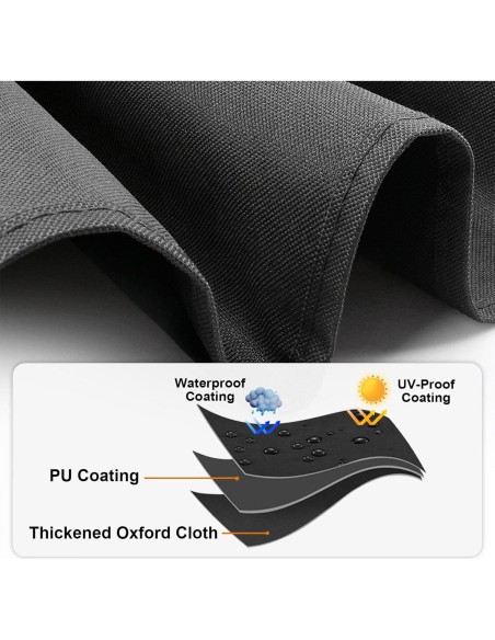 Cubierta de Carro Plegable TheElves Impermeable 96.5x55.9x50.8 cm