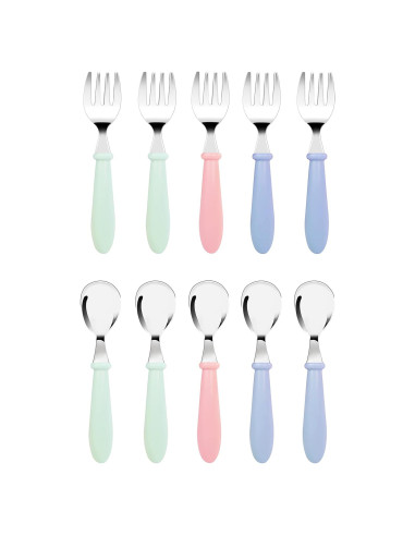 Juego de Cubiertos para Niños DF DUALFERV 10 Piezas Acero Inoxidable