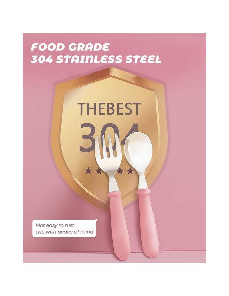 Juego de Cubiertos para Niños DF DUALFERV 10 Piezas Acero Inoxidable Juego de Cubiertos para Niños DF DUALFERV 10 Piezas Acero Inoxidable