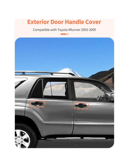 Cubiertas de Manija de Puerta Exterior Toyota 4Runner 2003-2009 8PCS