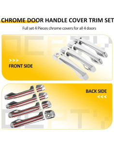 Cubiertas de Manijas de Puerta OCPTY para Toyota 4Runner 2010-2022 2