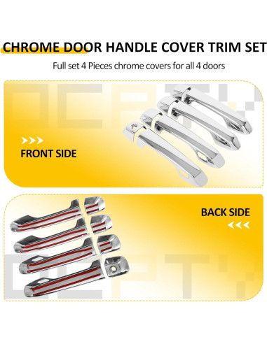 Cubiertas de Manijas de Puerta OCPTY para Toyota 4Runner 2010-2022