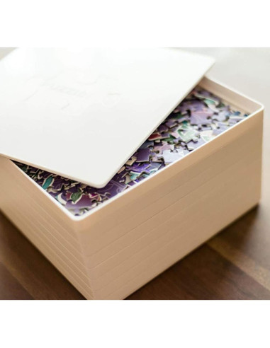 Organizador de Rompecabezas PUZZLE EZ 8 Bandejas con Tapa