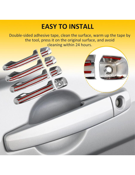 Cubiertas de Manijas de Puerta OCPTY para Toyota 4Runner 2010-2022