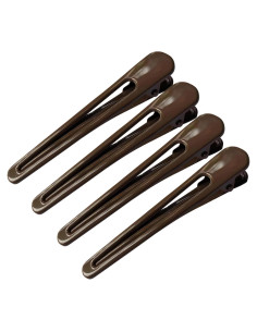 Clip de Pelo de Metal KINGWEDDING 7.8cm 4 Pcs Color Sólido