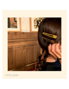 Clip de Pelo de Metal KINGWEDDING 7.8cm 4 Pcs Color Sólido 2